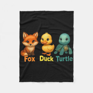 Funny Trump Subtle Fox Duck Turtle Cute Animal 2 Fleece Blanket