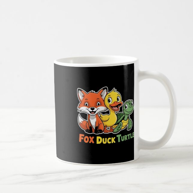 Funny Trump Subtle Fox Duck Turtle Cute Animal  Coffee Mug (Right)