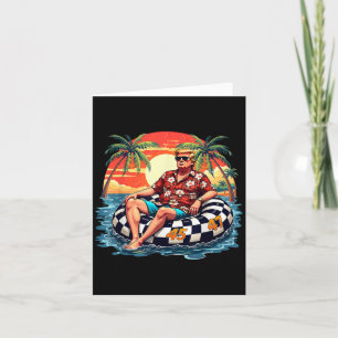 Funny Trump Summer 2025 Beach Tropical Funny Trump Card