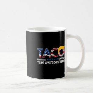 Funny Trump Taco Trump Always Chickens Out _6  Coffee Mug