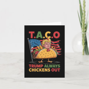 Funny Trump Taco Trump  Card