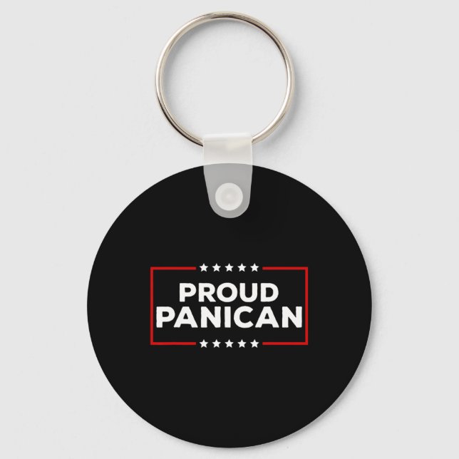 Funny Trump Tariffs Proud Panican  Key Ring (Front)