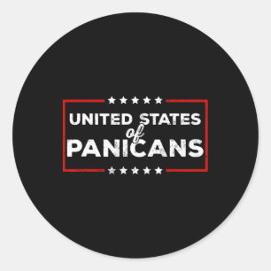 Funny Trump Tariffs Proud Panican United States Of Classic Round Sticker