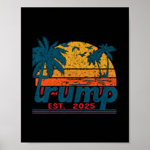Funny Trump Tee Gulf Of Us America Est 2025  Poster