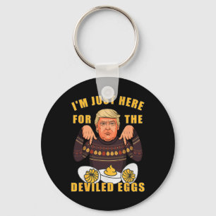 Funny Trump Thanksgiving I'm Just Here For The Dev Key Ring