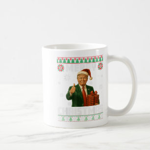 Funny Trump Ugly Xmas Sweater Make Christmas Great Coffee Mug