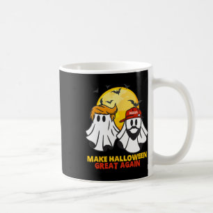 Funny Trump Vance Ghost Mega Hat Make Halloween Gr Coffee Mug