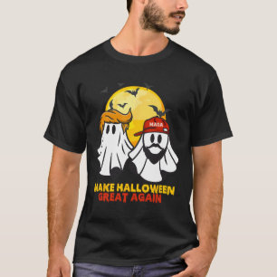 Funny Trump Vance Ghost Mega Hat Make Halloween Gr T-Shirt
