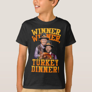 Funny Trump Vance Winner Winner Turkey Dinner Than T-Shirt