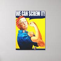 Funny Trump Vintage Poster "We Can Do It" Remake