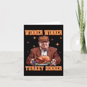 Funny Trump Winner Turkey Dinner Thanksgiving Dadd Card