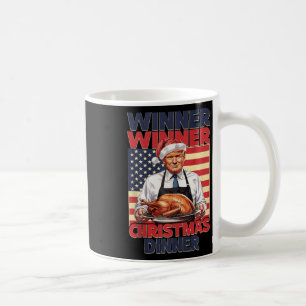 Funny Trump Winner Winner Christmas Dinner Santa A Coffee Mug