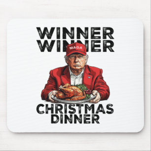 Funny Trump Winner Winner Christmas Dinner Santa A Mouse Mat