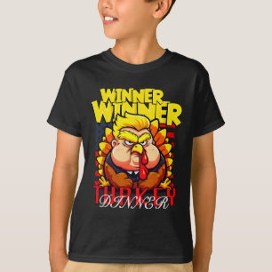 Funny Trump Winner Winner Turkey Dinner Thanksgivi T-Shirt