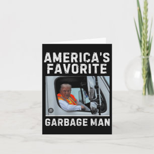 Funny Trump Xmas Gift Tee - Americas Favourite Gar Card