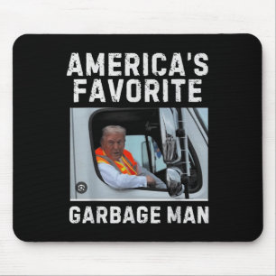 Funny Trump Xmas Gift Tee - Americas Favourite Gar Mouse Mat