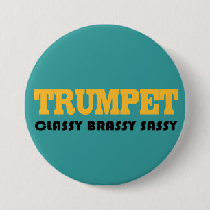 Funny Trumpet Button