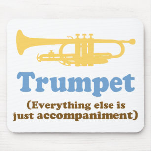 Funny Trumpet Joke Mouse Mat