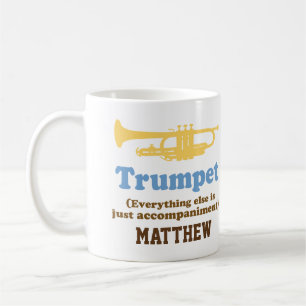 Funny Trumpet Joke Personalised Music Mug