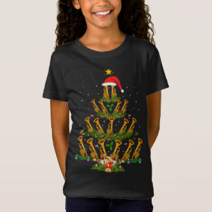 Funny Trumpet Lover Xmas Lighting Trumpet Christma T-Shirt