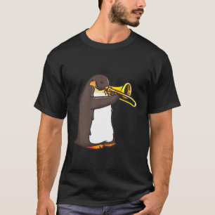 Funny Trumpet Player Penguin Shirt For Marching Ba