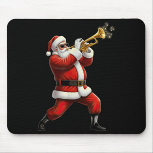 Funny Trumpet Santa Christmas Graphic Player Trump Mouse Mat