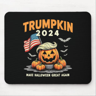 Funny Trumpkin 2024 Trump Make Halloween Great Aga Mouse Mat