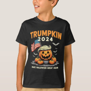 Funny Trumpkin 2024 Trump Make Halloween Great Aga T-Shirt