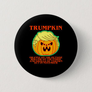 Funny Trumpkin 6 Cm Round Badge