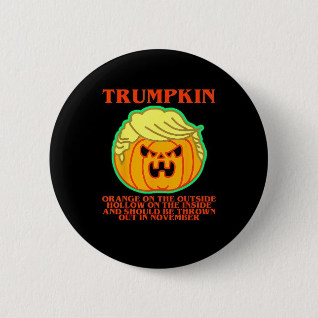 Funny Trumpkin 6 Cm Round Badge (Front)