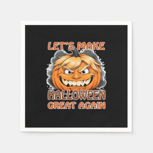 Funny Trumpkin - Let's Make Halloween Great Again  Napkin