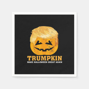 Funny Trumpkin Make Halloween Great Again Napkin