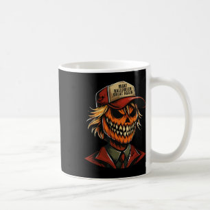 Funny Trumpkin Pumpkin Skeleton Make Halloween Gre Coffee Mug