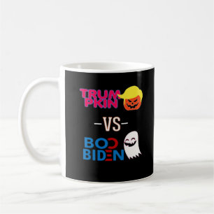 Funny Trumpkin Vs Boo Biden Halloween Design Class Coffee Mug