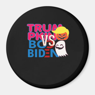 Funny Trumpkin Vs Boo Biden Halloween Design Class Magnet