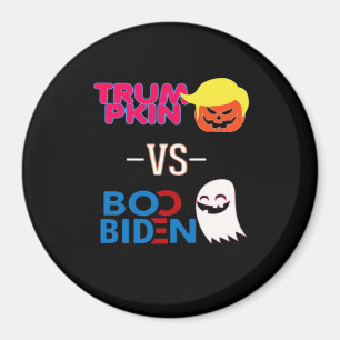 Funny Trumpkin Vs Boo Biden Halloween Design Class Magnet