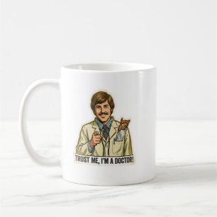 Funny Trust Me I'm A Doctor Hand Saw Pocket Meme Coffee Mug