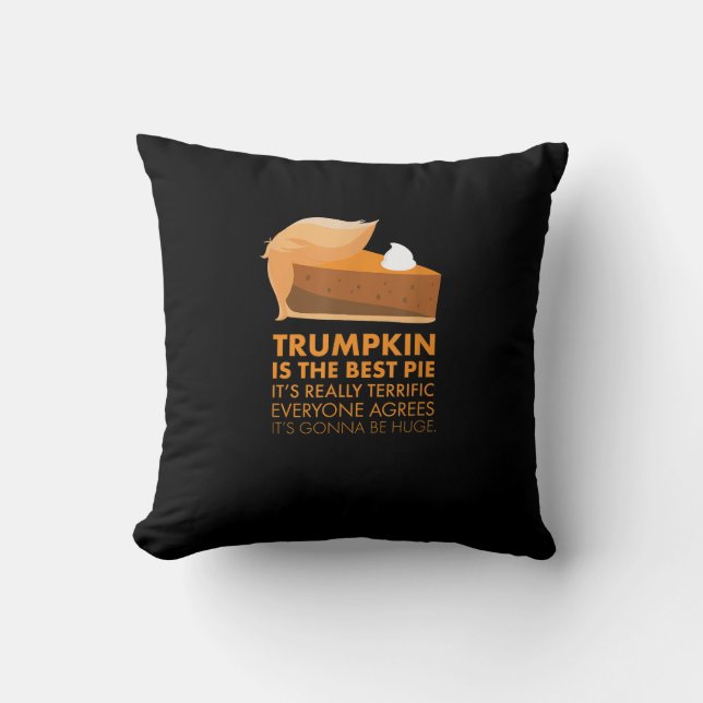 Funny  Tshirt Pumpkin Pie Thanksgiving Fall Cushion (Front)