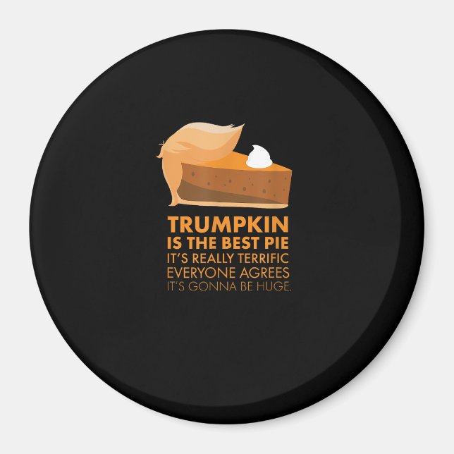 Funny  Tshirt Pumpkin Pie Thanksgiving Fall Magnet (Front)