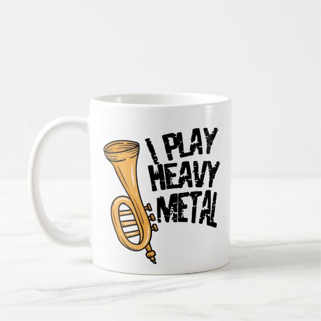 Funny Tuba Player Coffee Mug Marching Brass Band (Left)