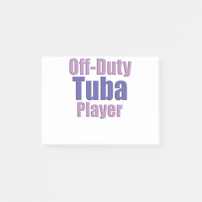 Funny Tuba Post-it Notes (Front)