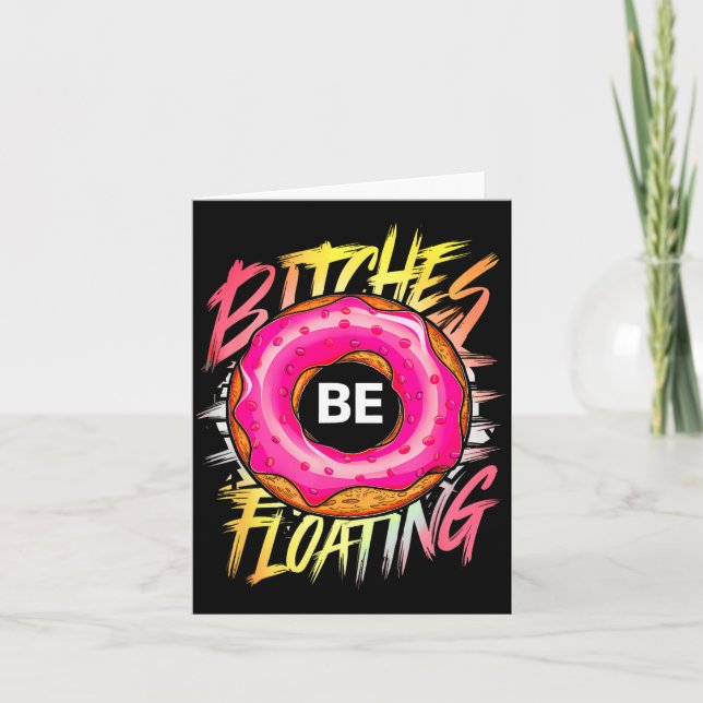 Funny Tubing es Be Floating Summer Float Card (Front)