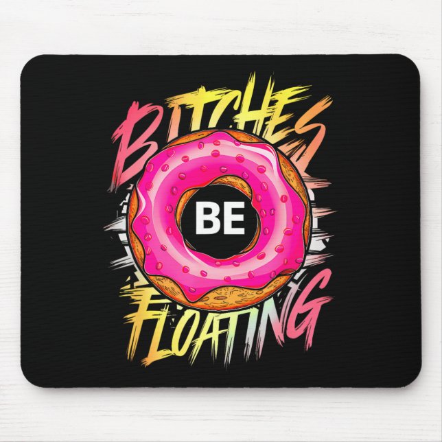 Funny Tubing es Be Floating Summer Float Mouse Mat (Front)