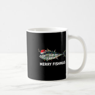Funny Tuna Fish Christmas Santa Claus Xmas Fisherm Coffee Mug