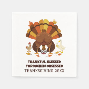 Funny Turducken Thanksgiving Napkin