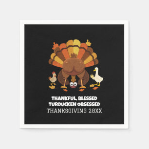 Funny Turducken Thanksgiving Napkin
