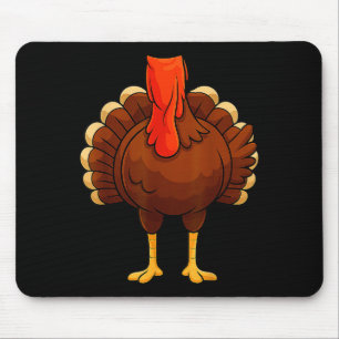 Funny Turkey Body Costume Thanksgiving Men Women K Mouse Mat