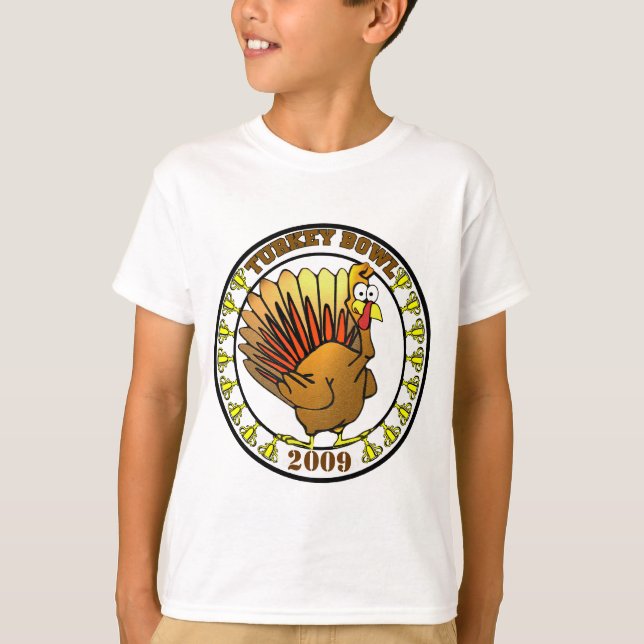 Funny Turkey Bowl T-Shirt (Front)