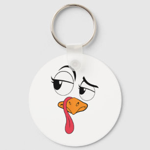 Funny Turkey Cool Turkey Thanksgiving Costume Men  Key Ring