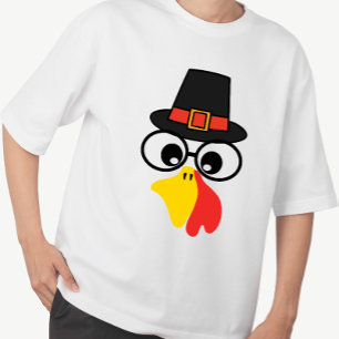 Funny Turkey Face for Thanksgiving T-Shirt